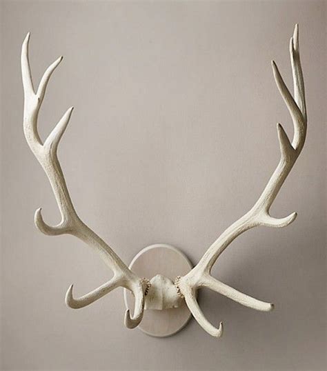 Restoration Hardware Bleached Elk Antlers Cast In Resin Antler Wall Decor, Antlers Decor, Antler ...