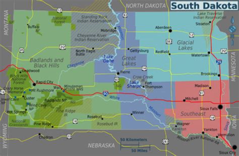 South Dakota State Parks Map - Printable Map