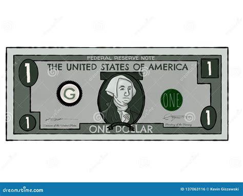 One Dollar Bill Drawing