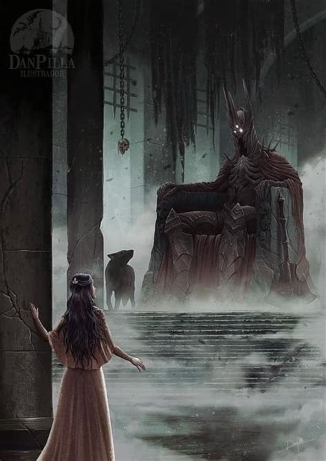 Melkor, Beren and Luthien | Earth illustration, Middle earth, Tolkien