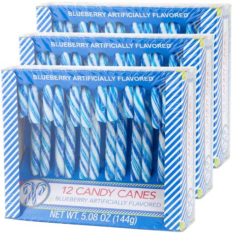 Amazon.com : Brach's Santa's Choice Blueberry Candy Canes (2 Packs) : Hard Candy : Grocery ...