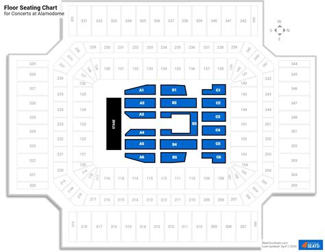 Alamodome Seating for Concerts - RateYourSeats.com