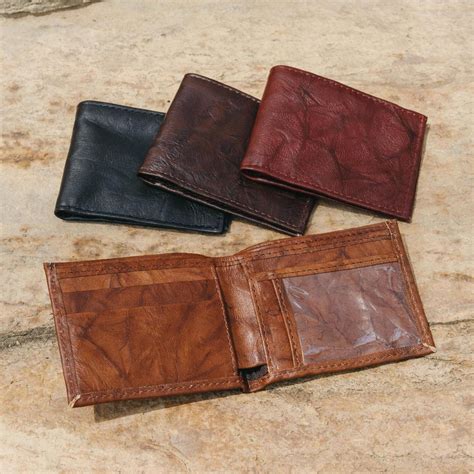 Mens Leather Bifold Wallet With ID Window - Handmade Leather Goods - Atitlan Leather