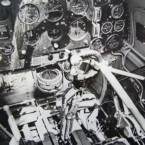 Press Photo - Spitfire Cockpit in WW2 RAF Photographs