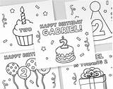 Printable Birthday Coloring Pages Party  Etsy sketch template