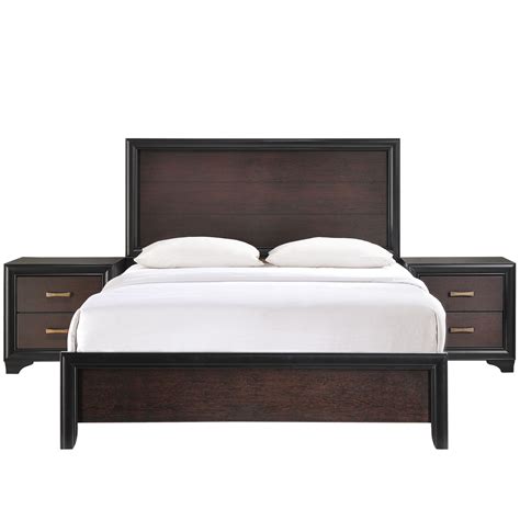 Madison 3 Piece Queen Walnut Bedroom Set