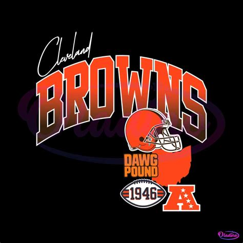 Cleveland Browns Helmet Dawg Pound Svg Digital Download