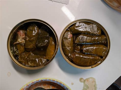 Are these canned dolmas safe to eat, why are they pink? ~ Seasoned ...