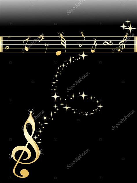 Golden music notes illustration Stock Vector Image by ©alliesinteract #3001919