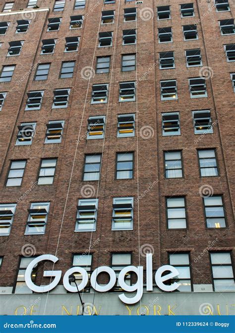 Google Building in New York City Editorial Stock Image - Image of deco, detail: 112339624