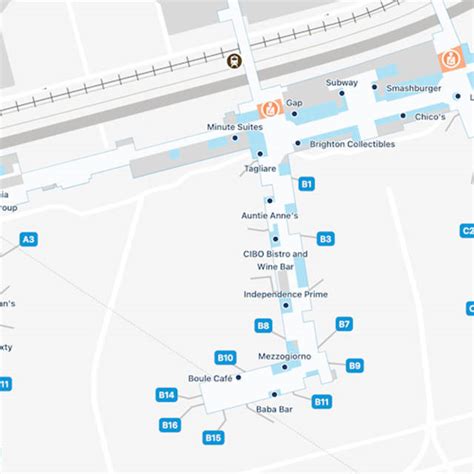 Philadelphia Airport Terminal B Map & Guide