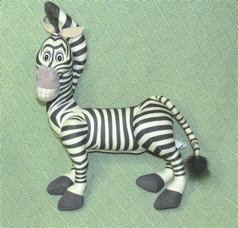 Madagascar TALKING MARTY Zebra Dreamworks Hasbro 2005 Plush Stuffed ...