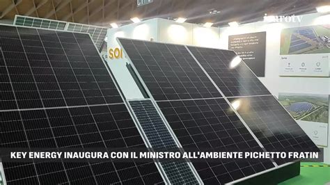 Ket Energy 2024 apre in fiera a Rimini col ministro Pichetto Fratin - YouTube