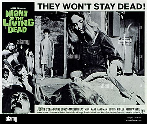 NIGHT OF THE LIVING DEAD, Judith Ridley, 1968 Stock Photo - Alamy