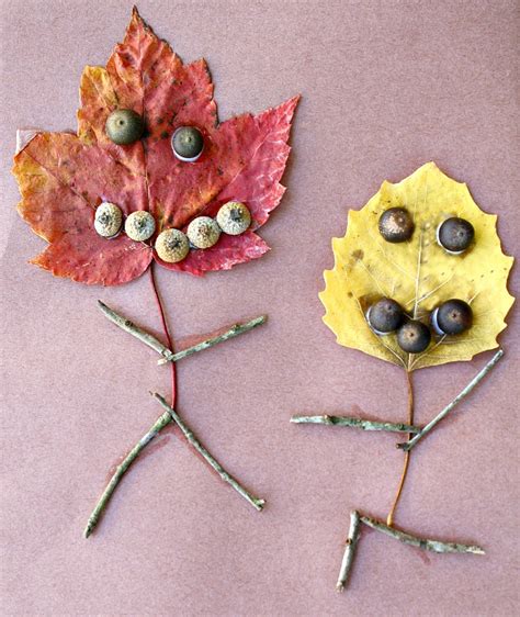 Leaf People Fall Craft