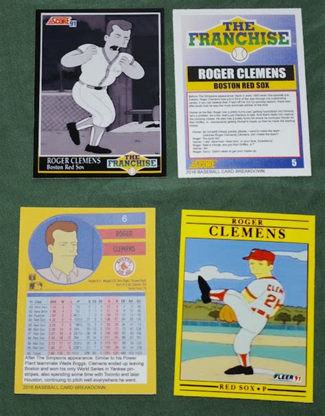 Baseball Card Breakdown: The Simpsons custom set for Homer at the Bat