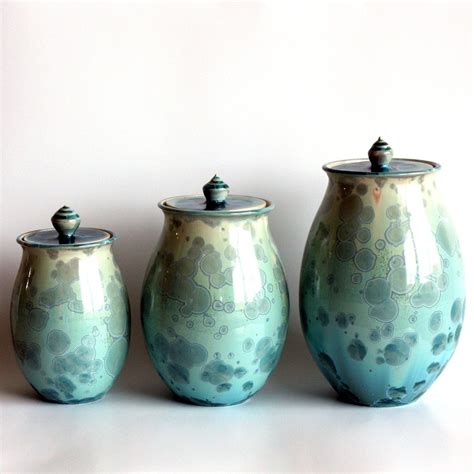 Pottery Canister Set | Foter