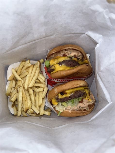 In n out cheese burgers and fries : r/FoodPorn