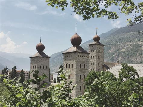 The Stockalper Palace in Brig. Built between 1658 and 1678 by the silk merchant Kaspar ...