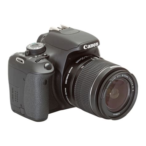 CANON EOS 600D INSTRUCTION MANUAL Pdf Download | ManualsLib