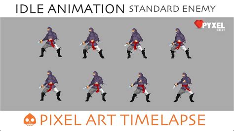 Pixel Art Timelapse - Idle Animation - Standard Enemey - The Legend of ...