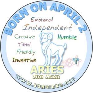 April 2 Zodiac Horoscope Birthday Personality - SunSigns.Org