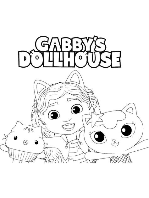 28+ Gabby Dollhouse Coloring Pages - MeliNurlina