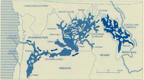 Wallula Gap and the Missoula Ice Age Flood, Washington - Glacial Lake Missoula Flood Features on ...