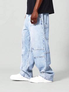 SUMWON Calça Jeans Cargo Com Corte AmploDescobri produtos incríveis no SHEIN.com, venha conferir ...