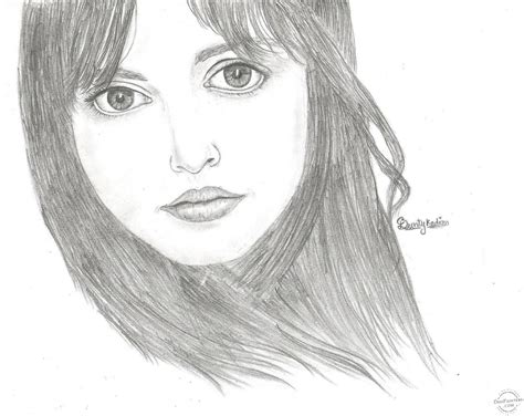 Pencil Sketch of A Sweet Girl | DesiPainters.com