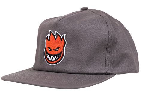 Spitfire Bighead Fill Snapback Hat, Charcoal Red – SK8 Clothing