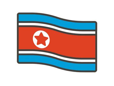 North Korea Flag Emoji PNG Transparent Emoji - Freepngdesign.com