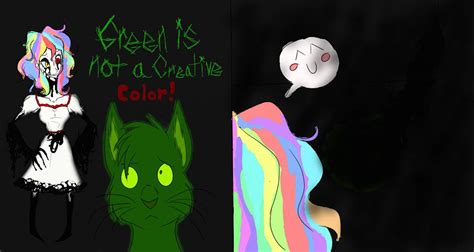 Green Is Not A Creative Color! by MonsterMJFan on DeviantArt