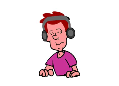 Music Clipart - listening_walkman_cc - Classroom Clipart