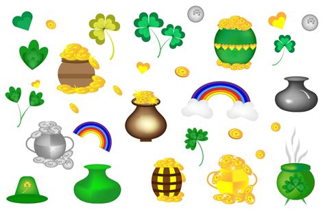 St. Patrick’s Day Symbols Bundle Vector Graphic by Graphicyes · Creative Fabrica