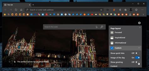 Change New Tab Page Layout and Background in Microsoft Edge Chromium | Tutorials