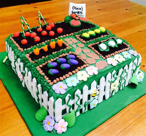 Vegetable and Fruit Garden Cake