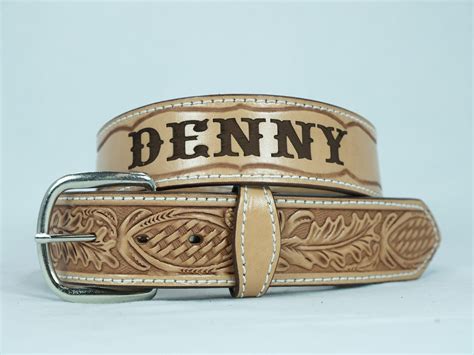 Custom Made Personalized Leather Name Belt by Yourtack | CustomMade.com