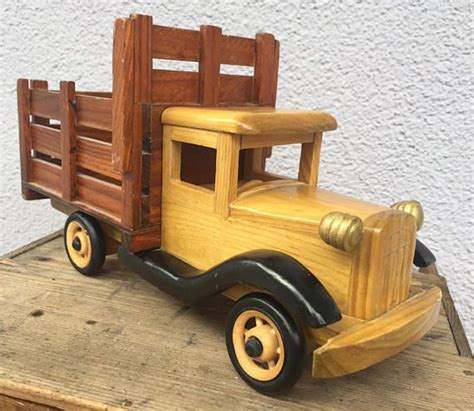 Pick Up This Pickup Truck Handmade Vintage Wooden Toy Truck | Etsy | Toy trucks, Wooden toy ...