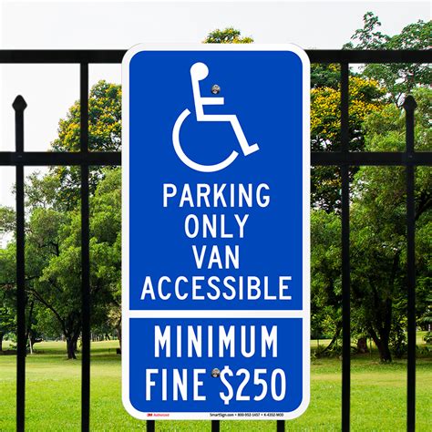 California Parking Only Van Accessible Sign - ADA Symbol, SKU: K-4352-MOD