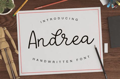 Andrea | Script Fonts ~ Creative Market