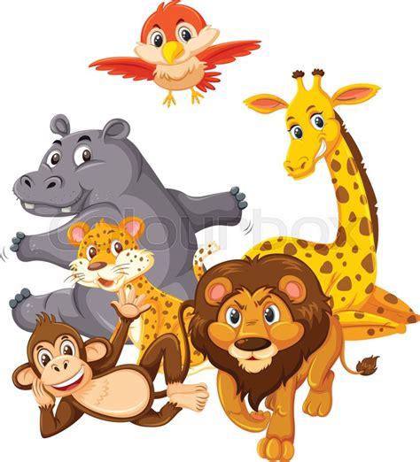 Group Of Wild Animals Clipart