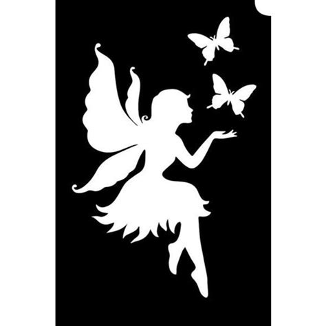 Glittertattoo Stencil Fairy Butterfly (5 pack) |Facepaintshop