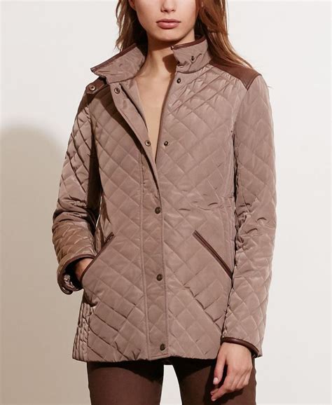 Lauren Ralph Lauren Petite Diamond Quilted Jacket, Only at Macy's ...