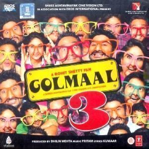 Golmaal 3 Bollywood Movie Songs, HINDI MOVIE DVD