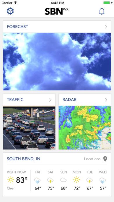 App Shopper: SBN wx South Bend Indiana weather forecast traffic (Weather)