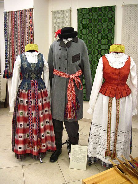 Lithuanian traditional costumes. Dzūkija region. Folk Costume, Costumes ...