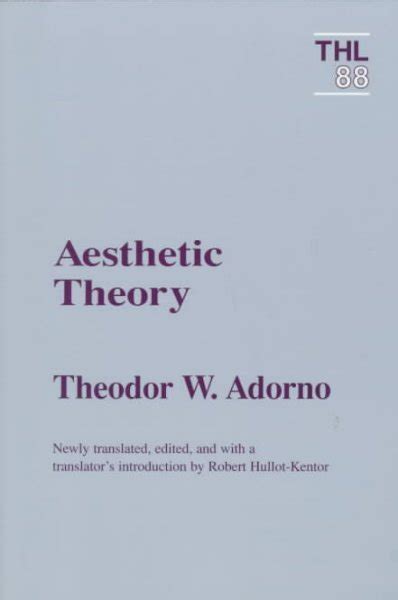 Aesthetic Theory by Adorno, Theodor W.: New (1998) | GreatBookPricesUK