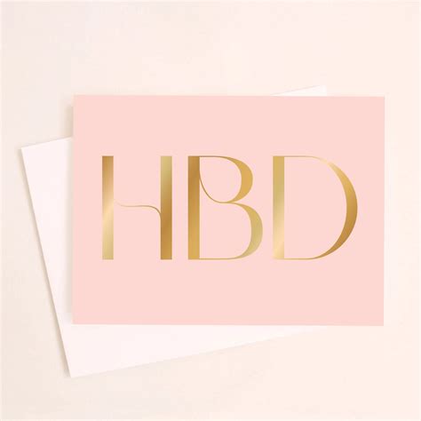 HBD Gold Foil Card – Pigment