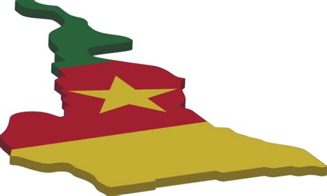 Map Of Cameroon Flag Design Outline Cameroon Map Vector, Design ...